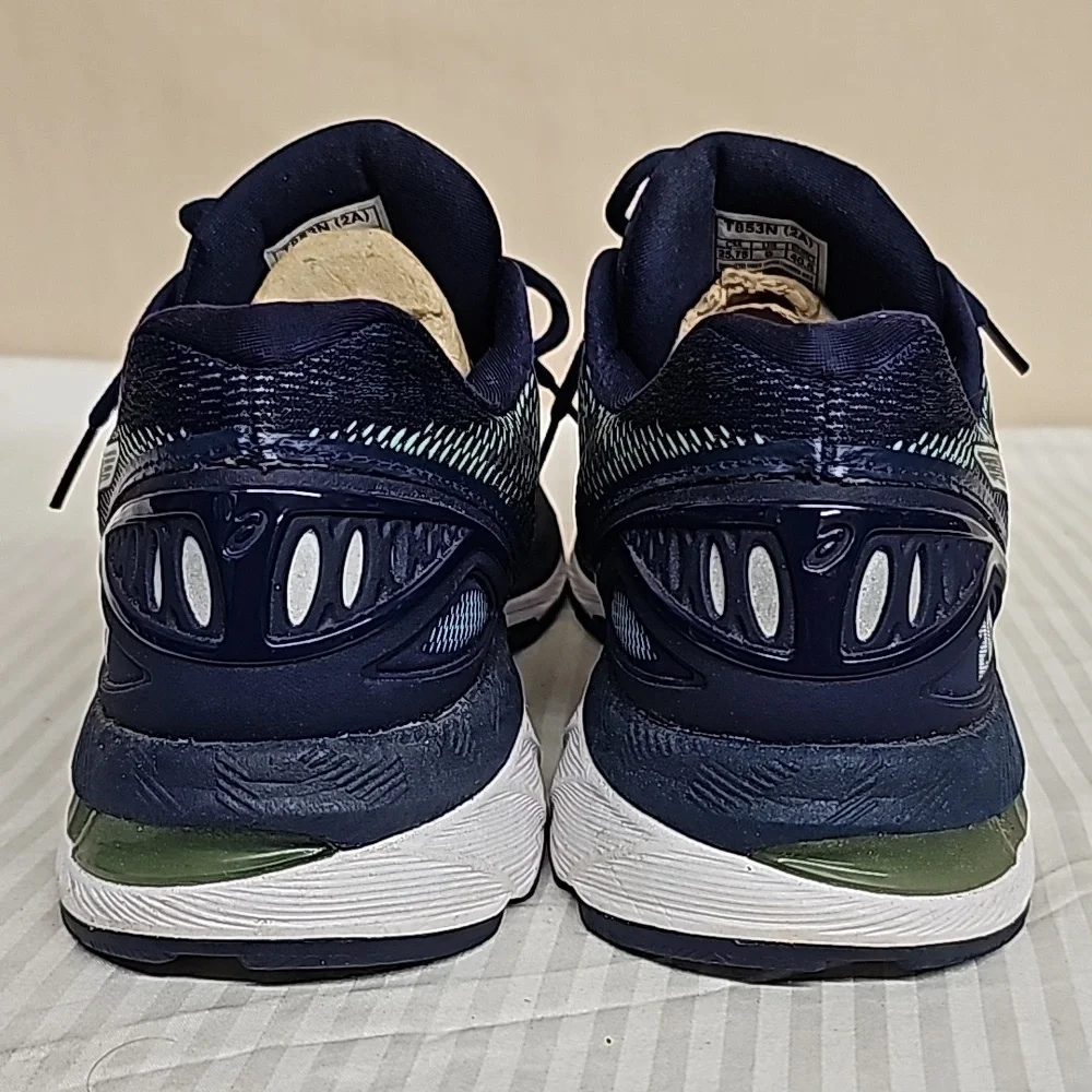 Asics Women's Navy and Aqua Running Sneakers